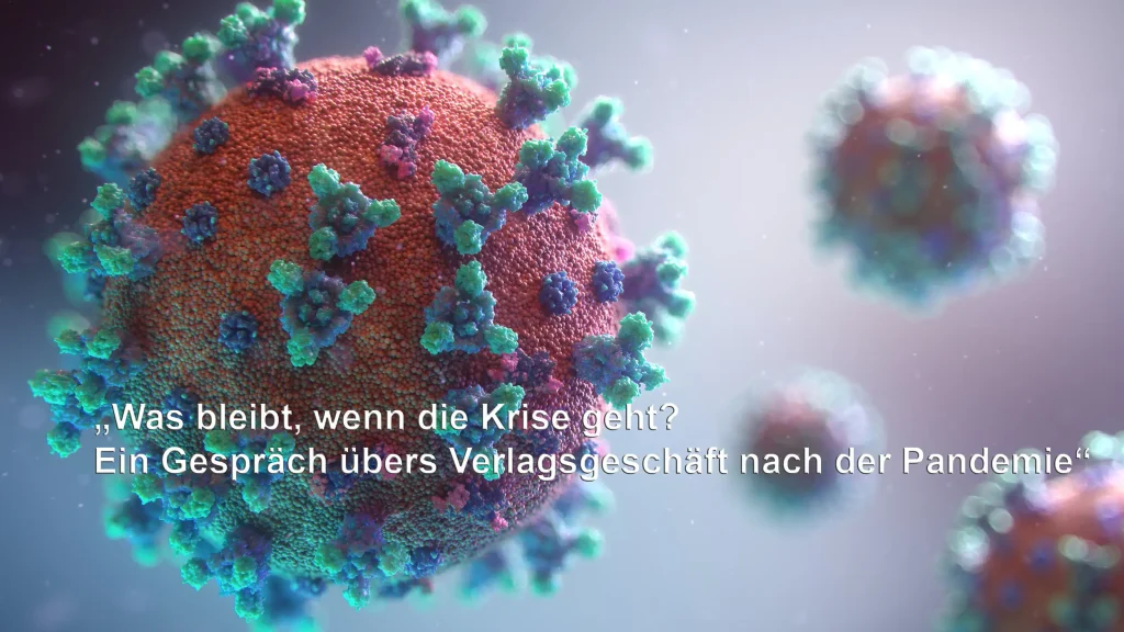 Eine Virus-Visualisierung mit Text