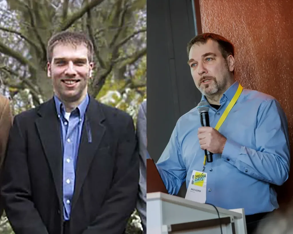 2 Bilder von Ingo Küper mit 25 Jahren Unterschied