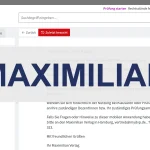 Screenshot Maximilian Verlag DVP-App