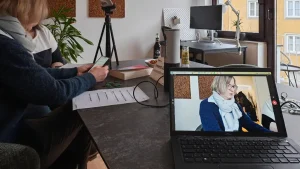 Aufzeichnung einer Testsituation an einem Mobiltelefon