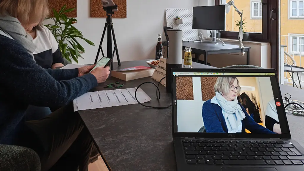 Aufzeichnung einer Testsituation an einem Mobiltelefon