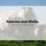 Schafe mit einem Dad-Joke