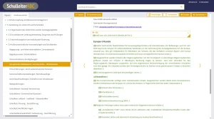 Screenshot der markierten Änderungen des SchulleiterABC